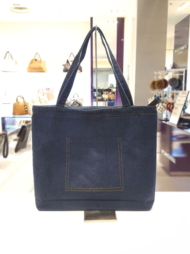 TOTE ECO SHOPPING TRAVEL Denim Eco Bag Shoulder Ba