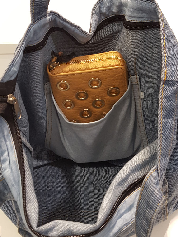 TOTE ECO SHOPPING TRAVEL Denim Eco Bag Shoulder Ba