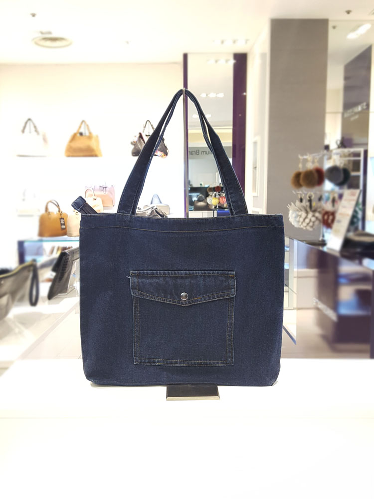 TOTE ECO SHOPPING TRAVEL Denim Eco Bag Shoulder Ba